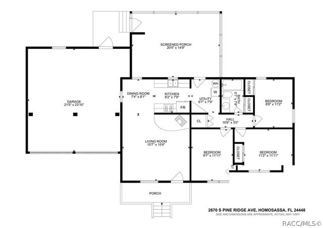2670 S Pine Ridge Avenue, Homosassa, FL 34448