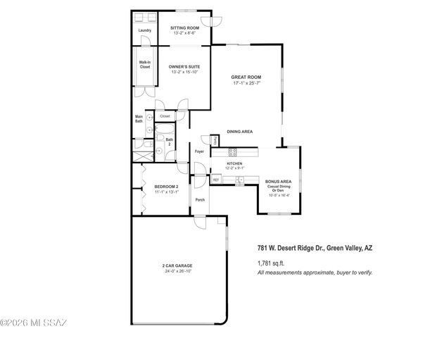 781 W Desert Ridge Drive, Green Valley, AZ 85622