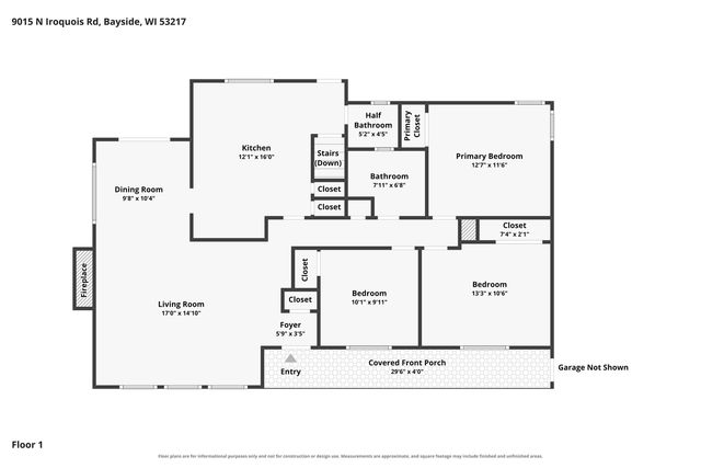 9015 N Iroquois ROAD, Bayside, WI 53217