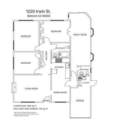 1220 Irwin Street, Belmont, CA 94002