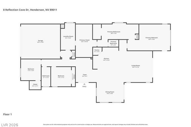 8 Reflection Cove Drive, Henderson, NV 89011
