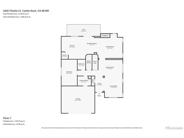 2420 Thistle Ct, Castle Rock, CO 80109