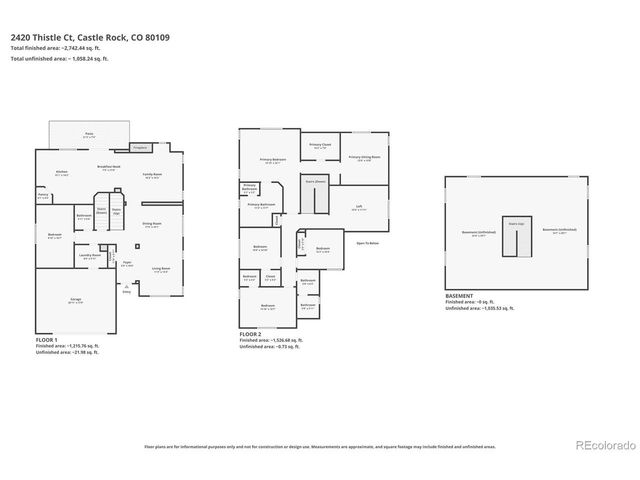 2420 Thistle Ct, Castle Rock, CO 80109