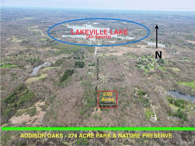 2.02 Acres VL - KNIGHTS BRIDGE Road, Addison Township, MI 48367
