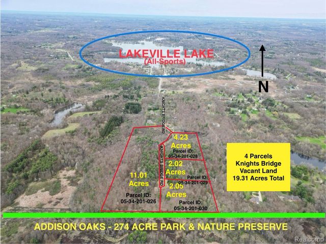 2.02 Acres VL - KNIGHTS BRIDGE Road, Addison Township, MI 48367
