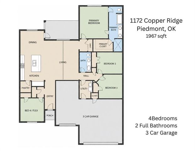 1172 Copper Ridge Circle, Piedmont, OK 73078