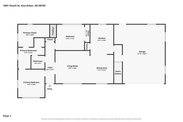 1601 Peach Street, Ann Arbor, MI 48105