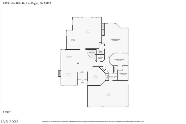 8105 Lake Hills Drive, Las Vegas, NV 89128