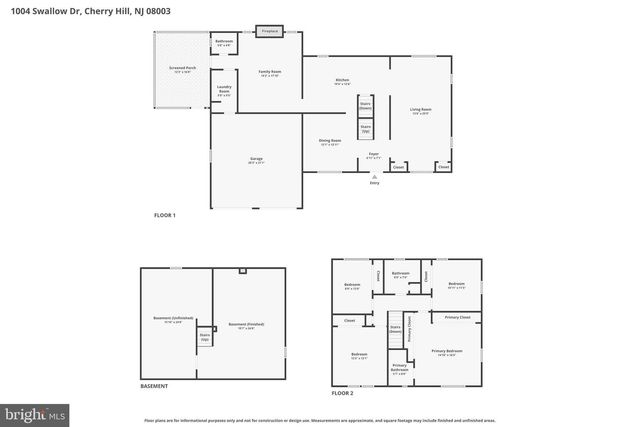 1004 SWALLOW DR, Cherry Hill, NJ 08003