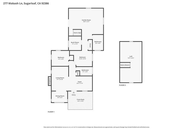 277 Wabash, Sugarloaf, CA 92386
