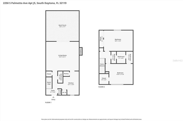 2250 S PALMETTO AVENUE J-5, South Daytona, FL 32119