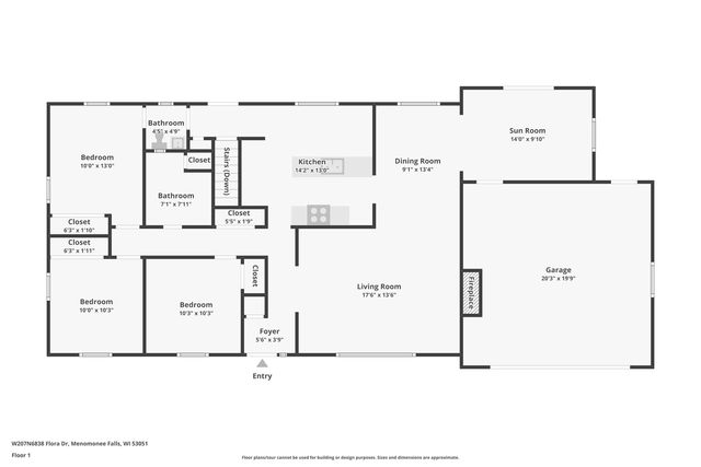 W207N6838 Flora DRIVE, Menomonee Falls, WI 53051