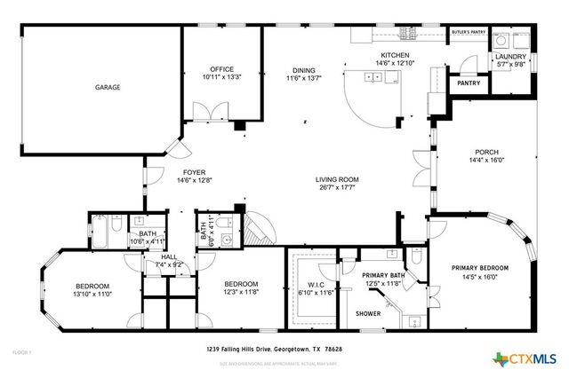 1239 Falling Hills Drive, Georgetown, TX 78628