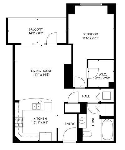 160 E ILLINOIS Street 1604, Chicago, IL 60611