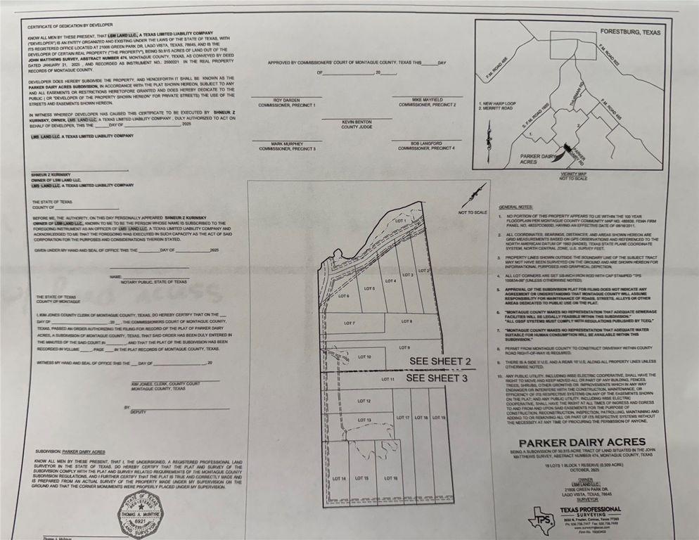 TBD Lot 7 Parker Dairy, Forestburg, TX 76239