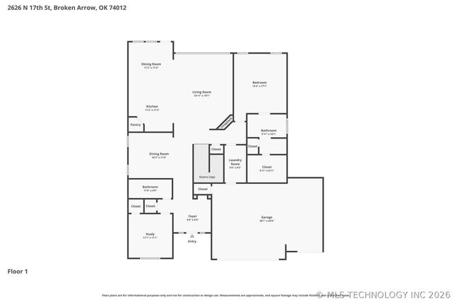 2626 N 17th Street, Broken Arrow, OK 74012