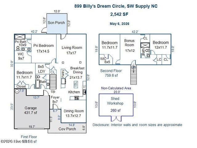 899 Billys Dream Circle SW, Supply, NC 28462
