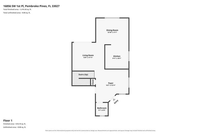 16856 SW 1ST Place, Pembroke Pines, FL 33027