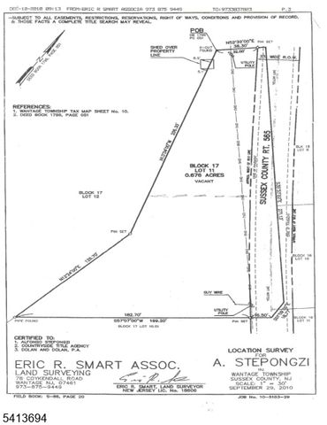160 County Road 565, Wantage Twp., NJ 07461