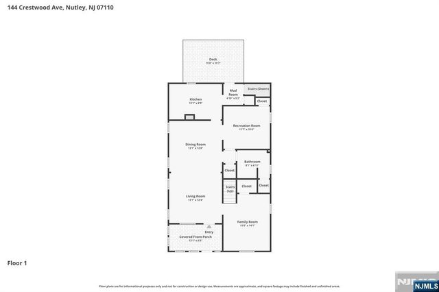 144 Crestwood Avenue, Nutley, NJ 07110