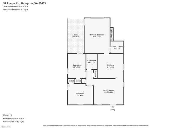 51 Phelps CIR, Hampton, VA 23663