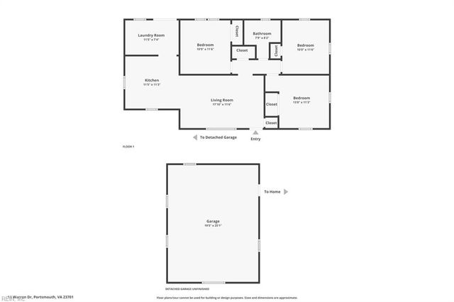 11 Warren DR, Portsmouth, VA 23701