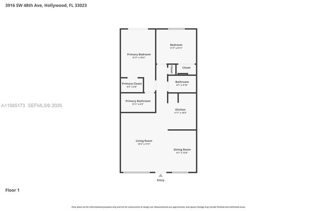 3916 SW 48th Ave, Pembroke Park, FL 33023