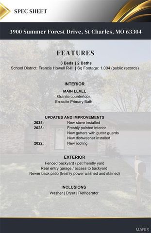 3900 Summer Forest Drive, St Charles, MO 63304
