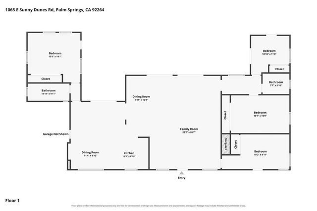 1065 E Sunny Dunes Road, Palm Springs, CA 92264