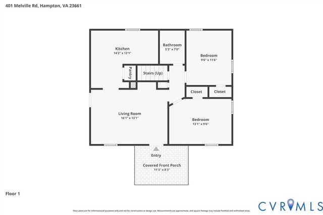 401 Melville Rd, Hampton, VA 23661