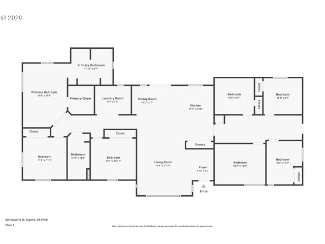 825 WAVERLY St, Eugene, OR 97401