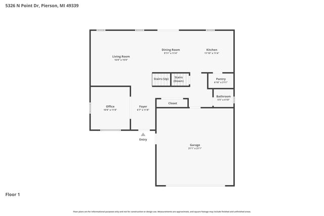 5326 North Point Drive, Pierson Twp, MI 49339