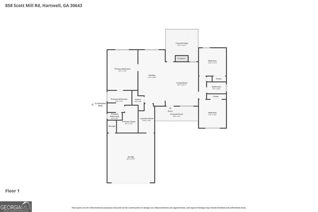 858 Scott Mill Road, Hartwell, GA 30643