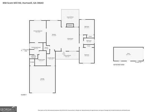 858 Scott Mill Road, Hartwell, GA 30643
