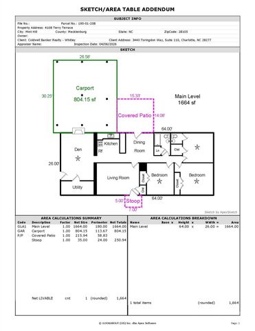 4108 Terry Terrace, Matthews, NC 28105