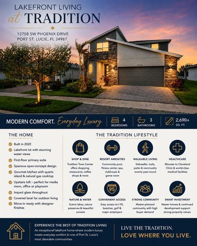 12758 SW Phoenix Drive, Port St. Lucie, FL 34987