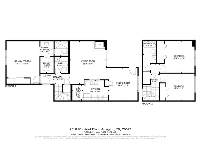 2018 Warnford Place, Arlington, TX 76015