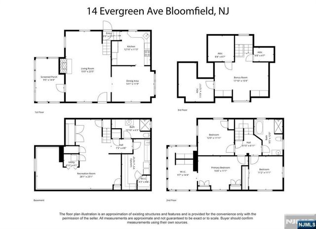 14 Evergreen Avenue, Bloomfield, NJ 07003