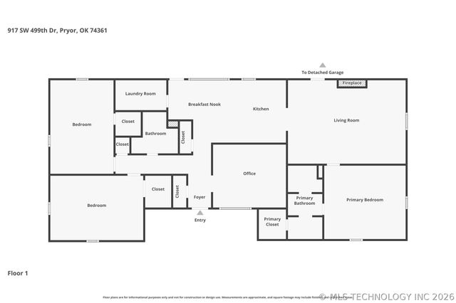 917 SW 499 Drive, Pryor, OK 74361