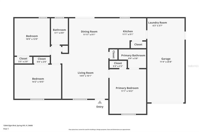 12044 ELGIN BOULEVARD, Spring Hill, FL 34608