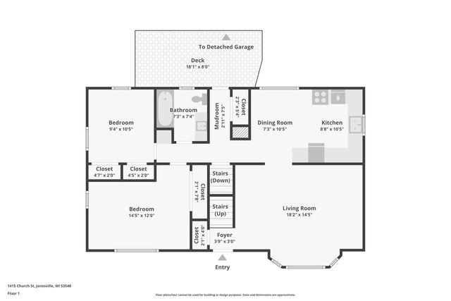 1415 Church Street, Janesville, WI 53548