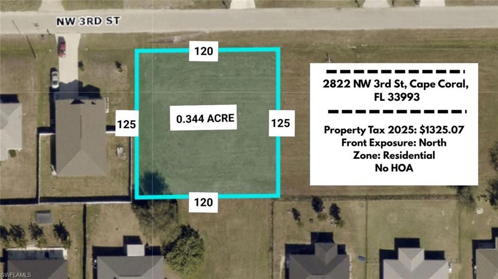 2822 NW 3rd ST, CAPE CORAL, FL 33993 — exterior
