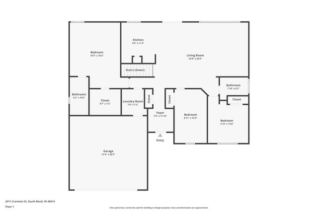 2411 Cranston Street, South Bend, IN 46614