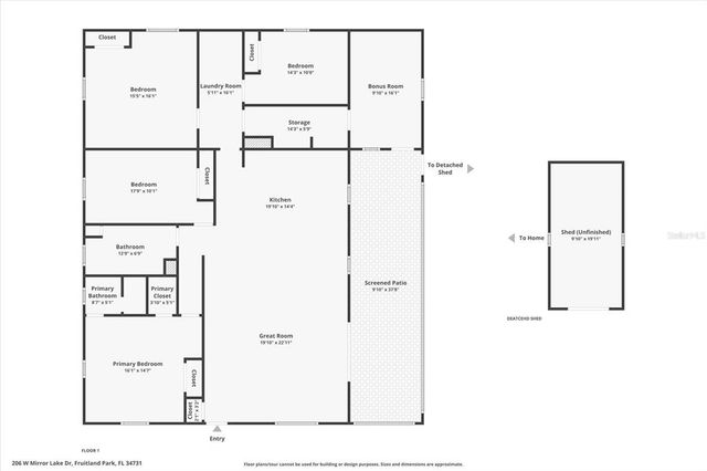 206 W MIRROR LAKE DRIVE, Fruitland Park, FL 34731