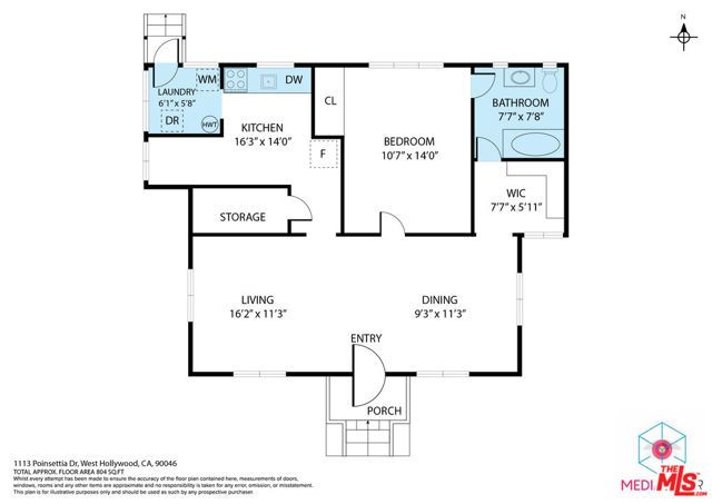 1113 Poinsettia Drive, West Hollywood, CA 90046