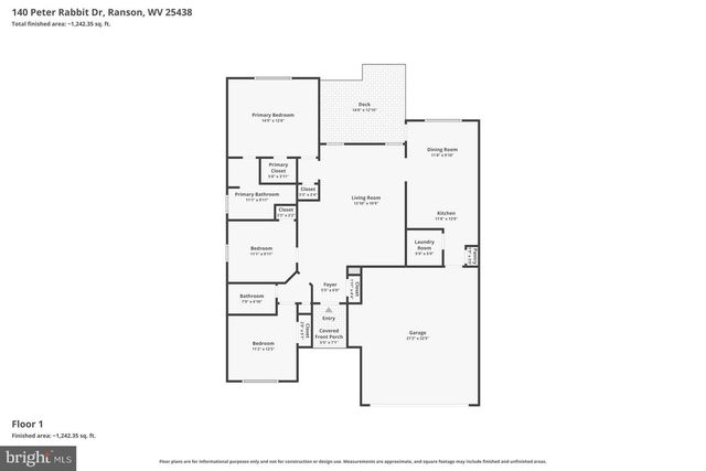 140 PETER RABBIT DR, Ranson, WV 25438