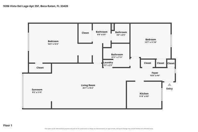 9286 VISTA DEL LAGO F, Boca Raton, FL 33428