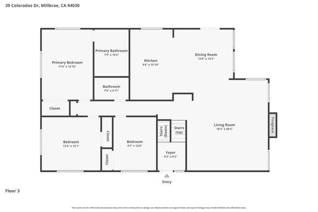 39 Colorados Drive, Millbrae, CA 94030