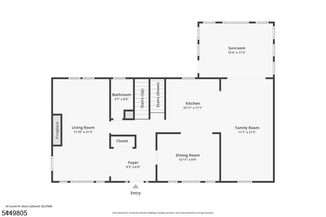 34 Cavell Place, West Caldwell Twp., NJ 07006