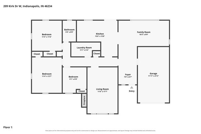 209 Kirk Drive W, Indianapolis, IN 46234